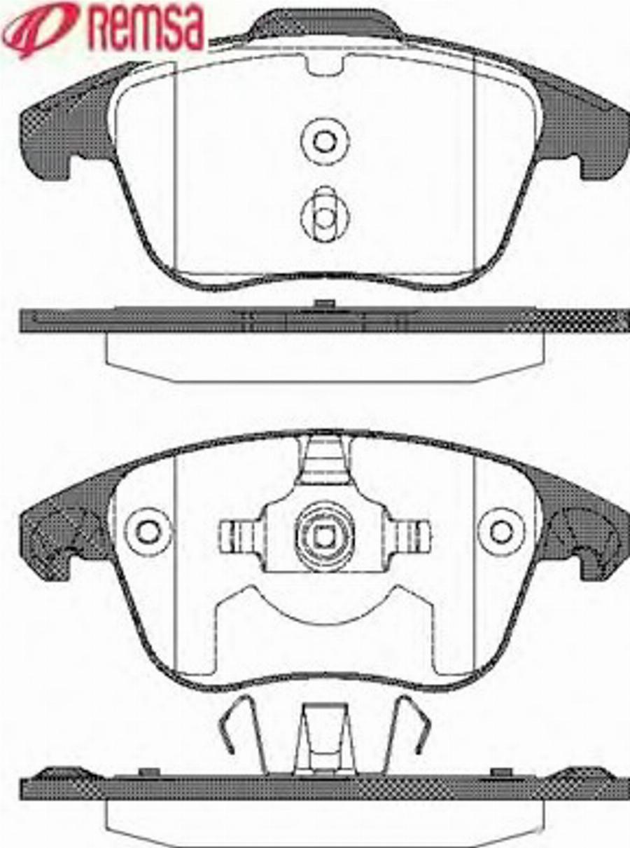 Metzger 124900 - Тормозные колодки, дисковые, комплект unicars.by