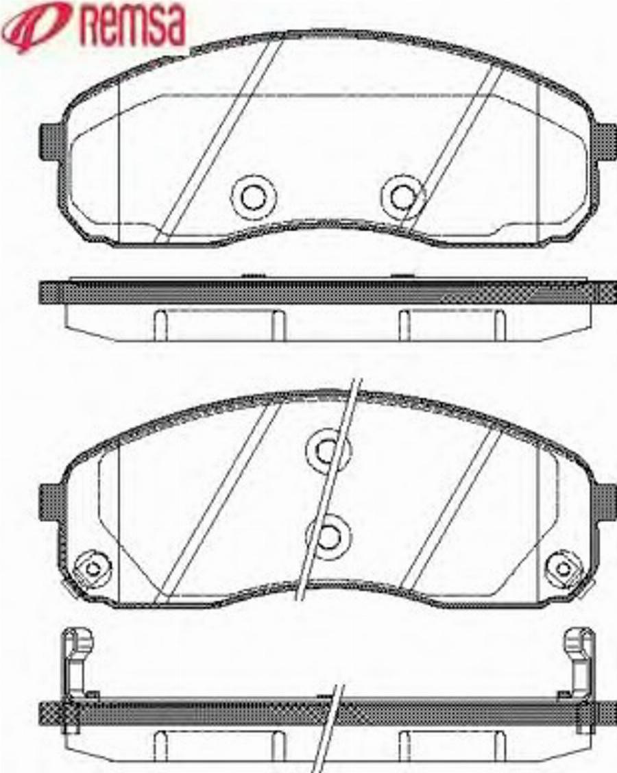 Metzger 124402 - Тормозные колодки, дисковые, комплект unicars.by