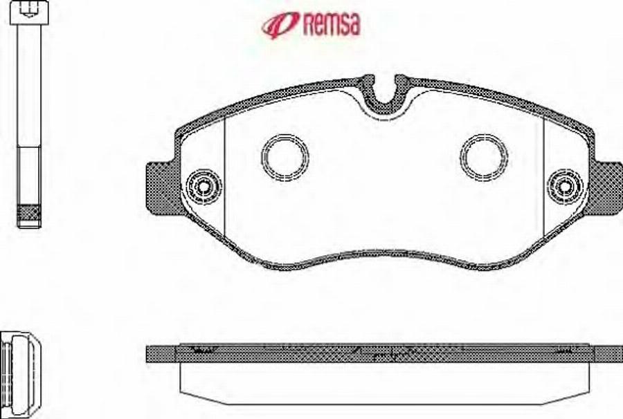 Metzger 124500 - Тормозные колодки, дисковые, комплект unicars.by