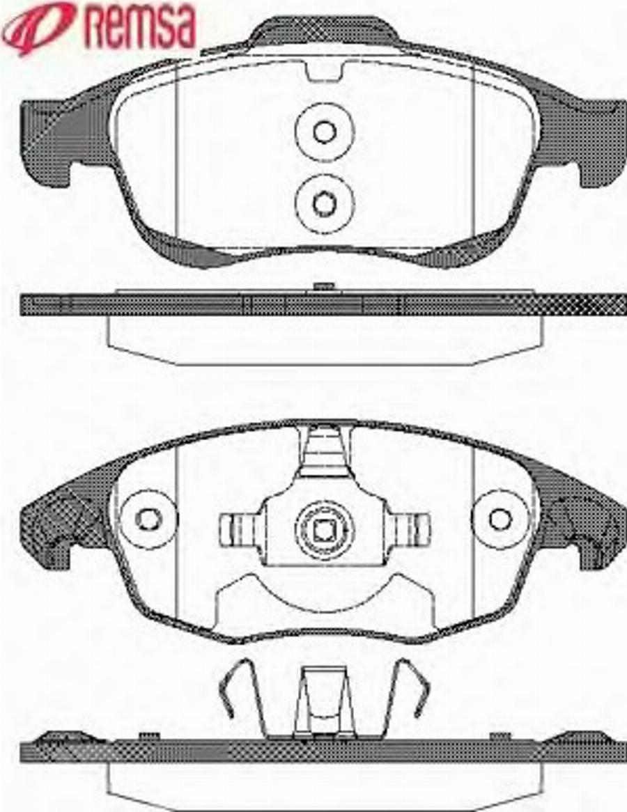 Metzger 124800 - Тормозные колодки, дисковые, комплект unicars.by