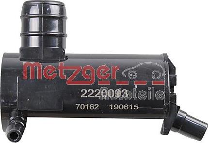 Metzger 2220093 - Водяной насос, система очистки окон unicars.by