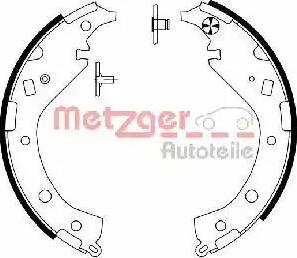 Metzger MG 995 - Комплект тормозных колодок, барабанные unicars.by