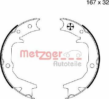 Metzger MG 992 - Комплект тормозов, ручник, парковка unicars.by