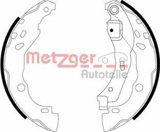 Metzger MG 968 - Комплект тормозных колодок, барабанные unicars.by