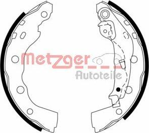 Metzger MG 973 - Комплект тормозных колодок, барабанные unicars.by