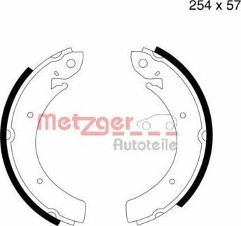 Metzger MG 809 - Комплект тормозных колодок, барабанные unicars.by