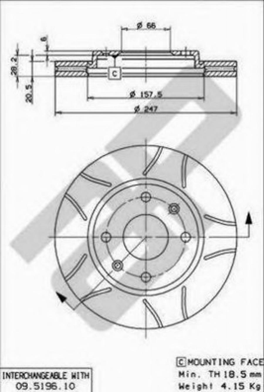 Metzger X24249 - Тормозной диск unicars.by