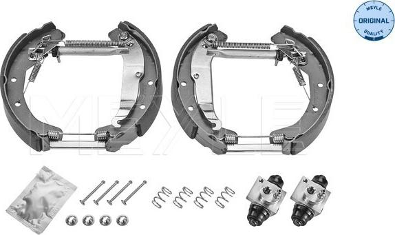 Meyle 614 533 0012 - Комплект тормозных колодок, барабанные unicars.by