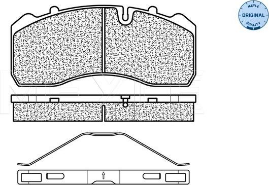 Meyle 025 290 9530 - Тормозные колодки, дисковые, комплект unicars.by
