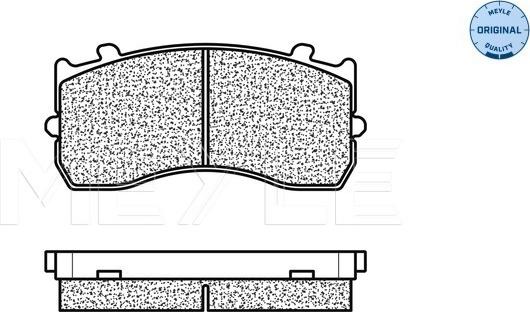 Meyle 025 290 4827 - Тормозные колодки, дисковые, комплект unicars.by