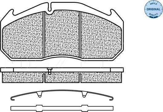 Meyle 025 291 1428 - Тормозные колодки, дисковые, комплект unicars.by