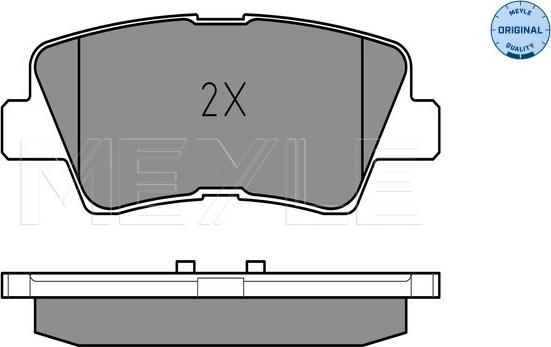 Meyle 025 249 3415/W - Тормозные колодки, дисковые, комплект unicars.by