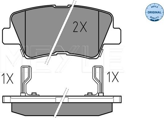 Meyle 025 249 3415/W - Тормозные колодки, дисковые, комплект unicars.by