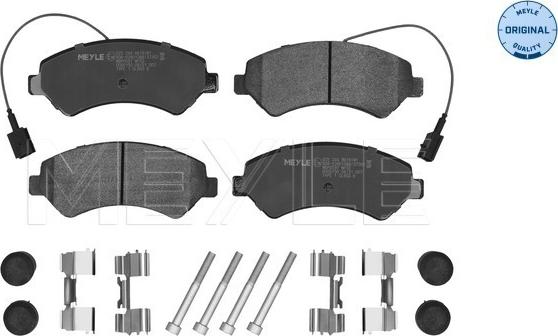 Meyle 025 244 6619/W1 - Тормозные колодки, дисковые, комплект unicars.by