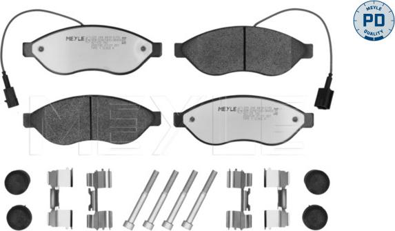 Meyle 025 244 6819-2/PD - Тормозные колодки, дисковые, комплект unicars.by