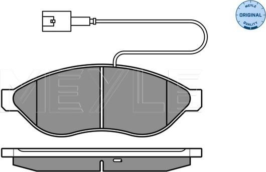 Meyle 025 244 6819/W2 - Тормозные колодки, дисковые, комплект unicars.by