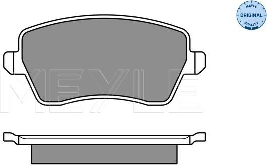 Meyle 025 244 0317/W - Тормозные колодки, дисковые, комплект unicars.by