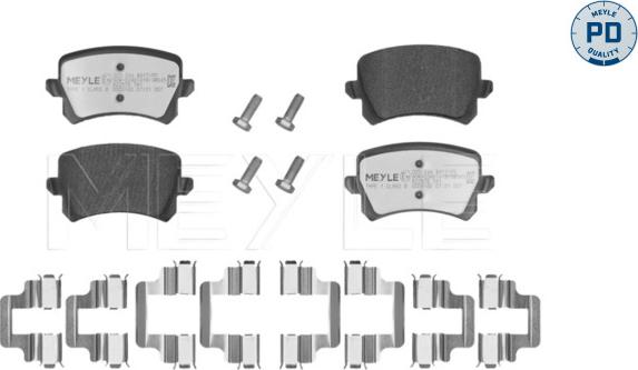 Meyle 025 244 8317/PD - Тормозные колодки, дисковые, комплект unicars.by