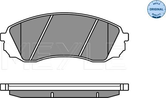 Meyle 025 245 9717/W - Тормозные колодки, дисковые, комплект unicars.by