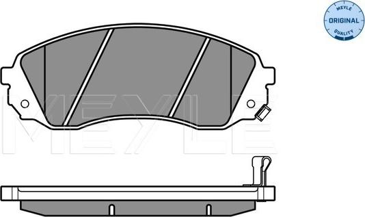 Meyle 025 245 9717/W - Тормозные колодки, дисковые, комплект unicars.by