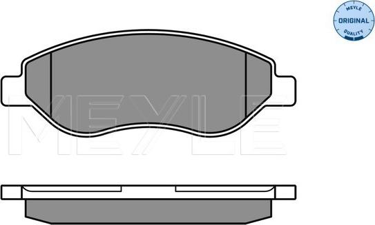 Meyle 025 245 5019/W - Тормозные колодки, дисковые, комплект unicars.by