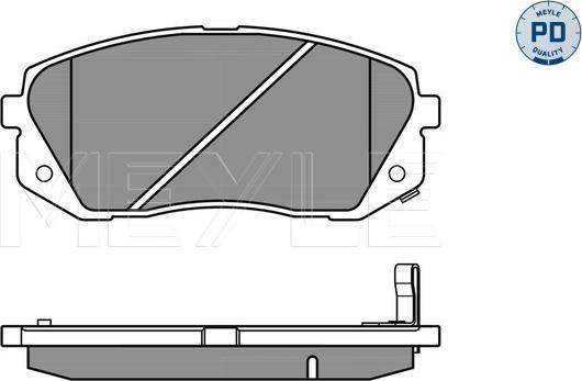 Meyle 025 245 0116/PD - Тормозные колодки, дисковые, комплект unicars.by