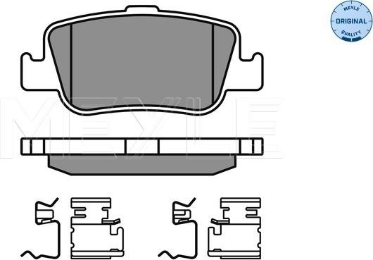 Meyle 025 246 6415/W - Тормозные колодки, дисковые, комплект unicars.by