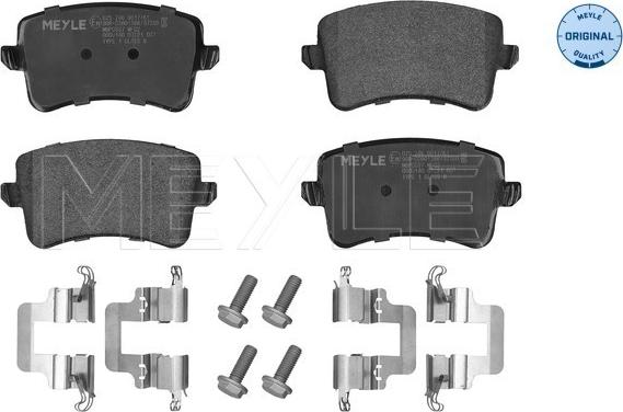 Meyle 025 246 0617/K1 - Тормозные колодки, дисковые, комплект unicars.by