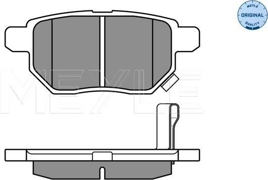 Meyle 025 246 1015/W - Тормозные колодки, дисковые, комплект unicars.by