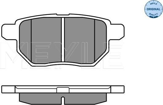 Meyle 025 246 1015/W - Тормозные колодки, дисковые, комплект unicars.by