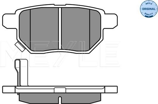 Meyle 025 246 1015/W - Тормозные колодки, дисковые, комплект unicars.by