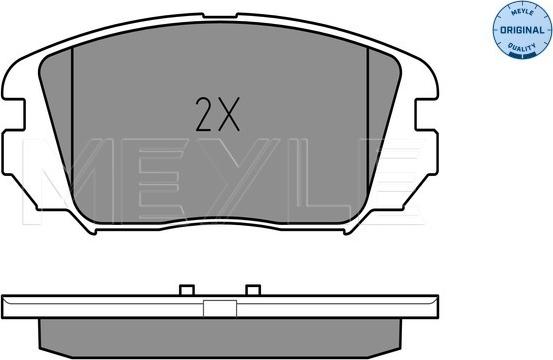 Meyle 025 246 1817/W - Тормозные колодки, дисковые, комплект unicars.by