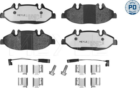 Meyle 025 240 0720/PD - Тормозные колодки, дисковые, комплект unicars.by