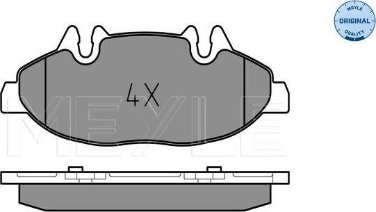 Meyle 025 240 0720 - Тормозные колодки, дисковые, комплект unicars.by