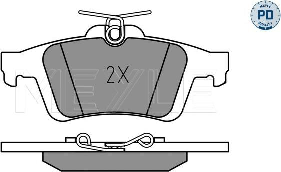 Meyle 025 241 3717/PD - Тормозные колодки, дисковые, комплект unicars.by