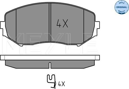 Meyle 025 243 4617/W - Тормозные колодки, дисковые, комплект unicars.by