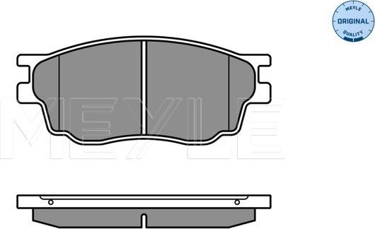 Meyle 025 242 4616/W - Тормозные колодки, дисковые, комплект unicars.by