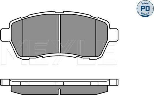 Meyle 025 242 8316/PD - Тормозные колодки, дисковые, комплект unicars.by