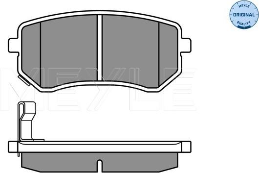 Meyle 025 242 7614/W - Тормозные колодки, дисковые, комплект unicars.by