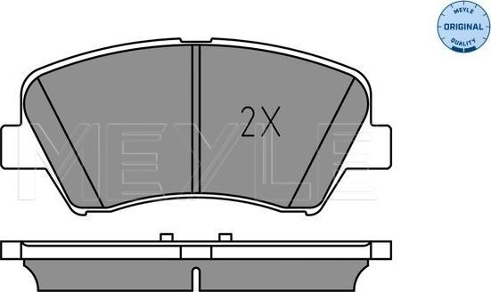 Meyle 025 256 9218 - Тормозные колодки, дисковые, комплект unicars.by