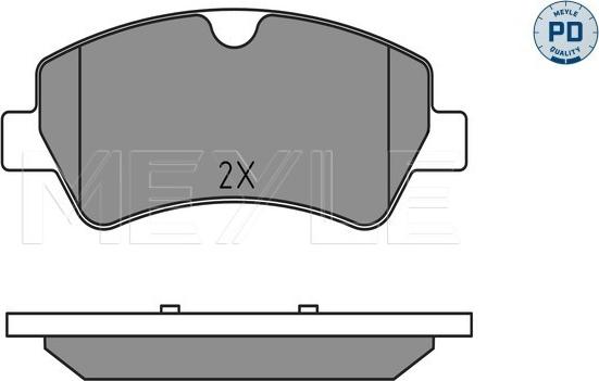 Meyle 025 256 0418/PD - Тормозные колодки, дисковые, комплект unicars.by