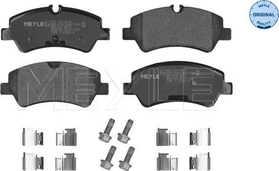 Meyle 025 256 0418 - Тормозные колодки, дисковые, комплект unicars.by