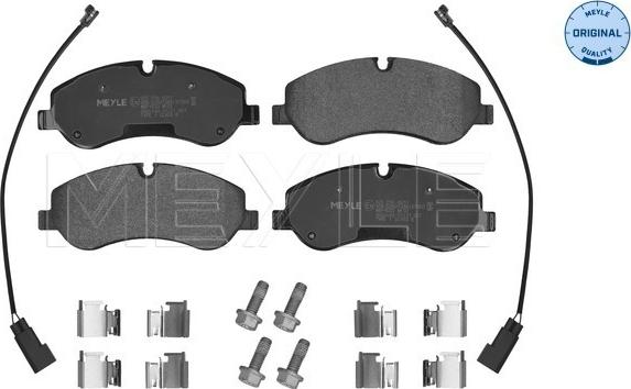 Meyle 025 256 0217 - Тормозные колодки, дисковые, комплект unicars.by