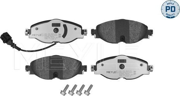 Meyle 025 256 8320/PD - Тормозные колодки, дисковые, комплект unicars.by