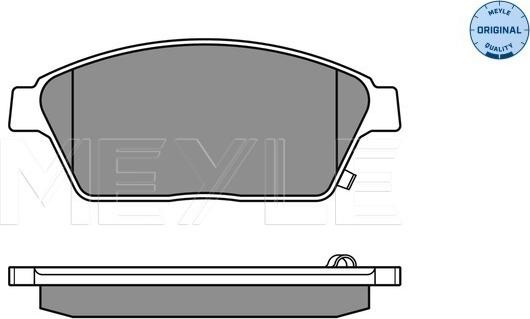 Meyle 025 250 3418/W - Тормозные колодки, дисковые, комплект unicars.by