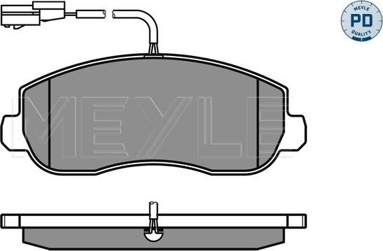 Meyle 025 251 4718/PD - Тормозные колодки, дисковые, комплект unicars.by