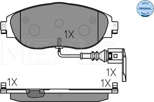 Meyle 025 251 1720/W - Тормозные колодки, дисковые, комплект unicars.by