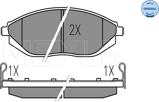 Meyle 025 252 6817/W - Тормозные колодки, дисковые, комплект unicars.by