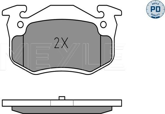 Meyle 025 209 7311/PD - Тормозные колодки, дисковые, комплект unicars.by