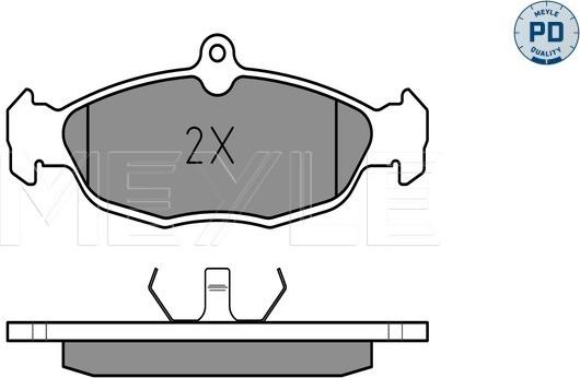 Meyle 025 205 4716/PD - Тормозные колодки, дисковые, комплект unicars.by